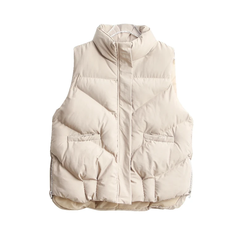 Neue Herbst und Winter Westen Frauen Koreanischen Stil Einfarbig Seite Zipper Lose Ärmellose Jacken Weibliche Outer