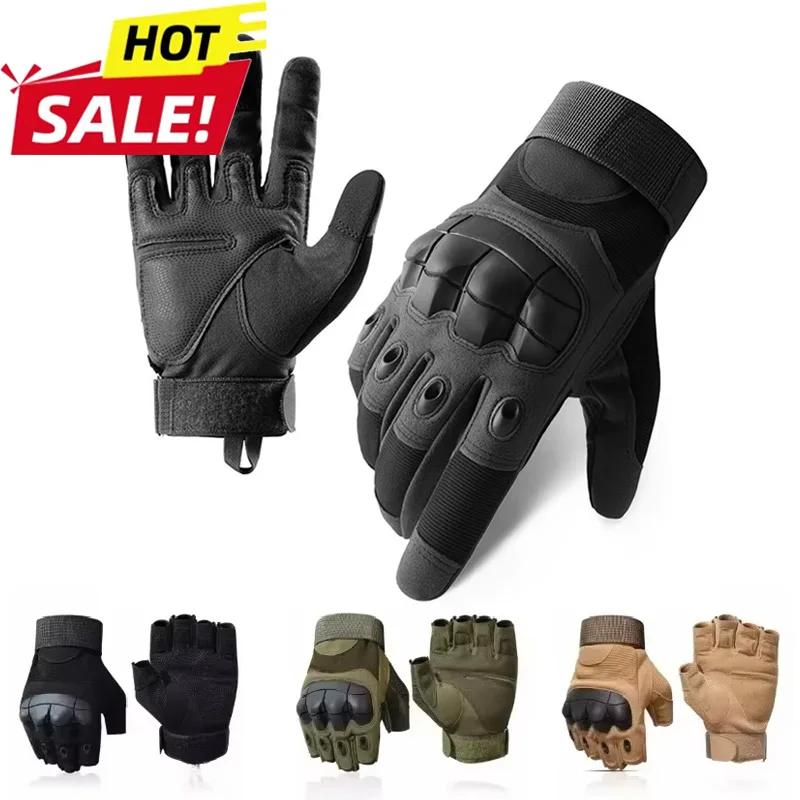 Men's Fingerless Military Gloves Outdoor Working Hunting Tactical Gloves Anti-Slip Mtb Bike Bicycle Motorcycle Driving Gloves