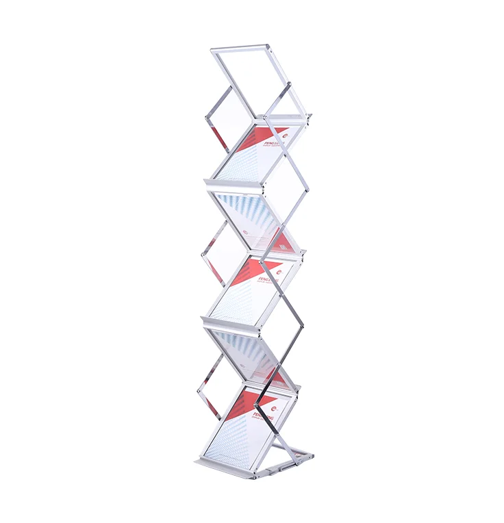 

Portable display rack,portable folding shelves,brochure holder