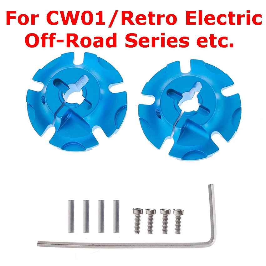 

For CW01/Retro Electric Off-Road Series etc. Aluminium Alloy Five-claw Coupler Set Aluminum Alloy 26mm 5-Claw Wheel Hub Adapter