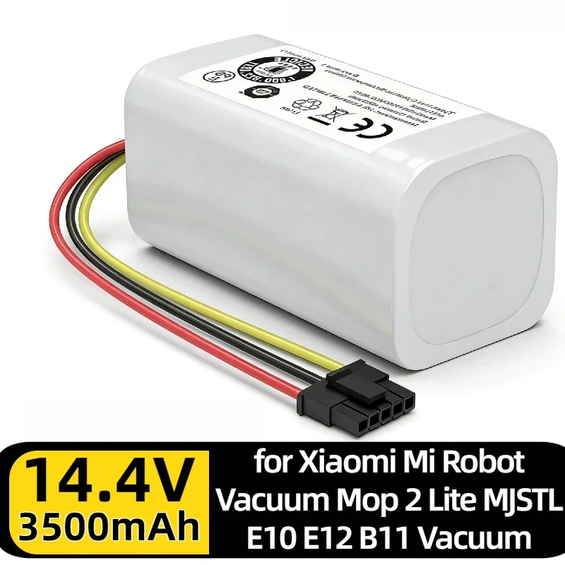 

14.4V/14.8V N011-4S1P Li-Ion Battery – 6800mAh Rechargeable Spare ，for Xiaomi Mi Robot Vacuum Mop 2 Lite MJSTL E10 E12 B11