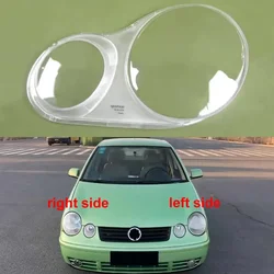 For Volkswagen VW Polo 2002 2003 2004 2005 Headlamp Shell Transparent Lampshade Lamp Shade Lens Front Headlight Cover Plexiglass