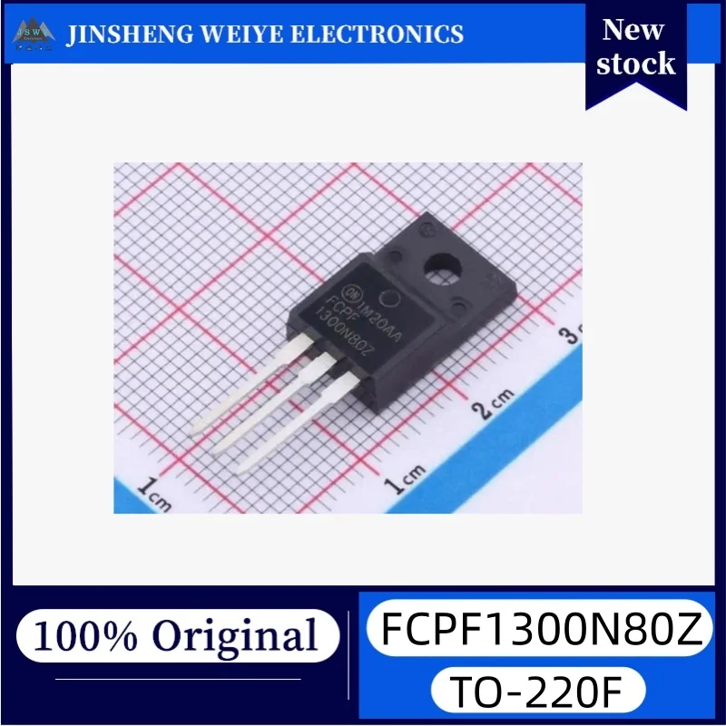 5/20 pieces FCPF1300N80Z TO-220FP-3 N-channel 800V 6A new original stock
