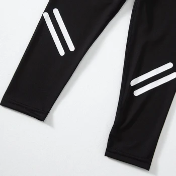 Children's Four Seasons Slim Stretch Leggings Big Boy Compressed 9 Pants Sports Running Black Student Shark Pants Joker Leisure 4