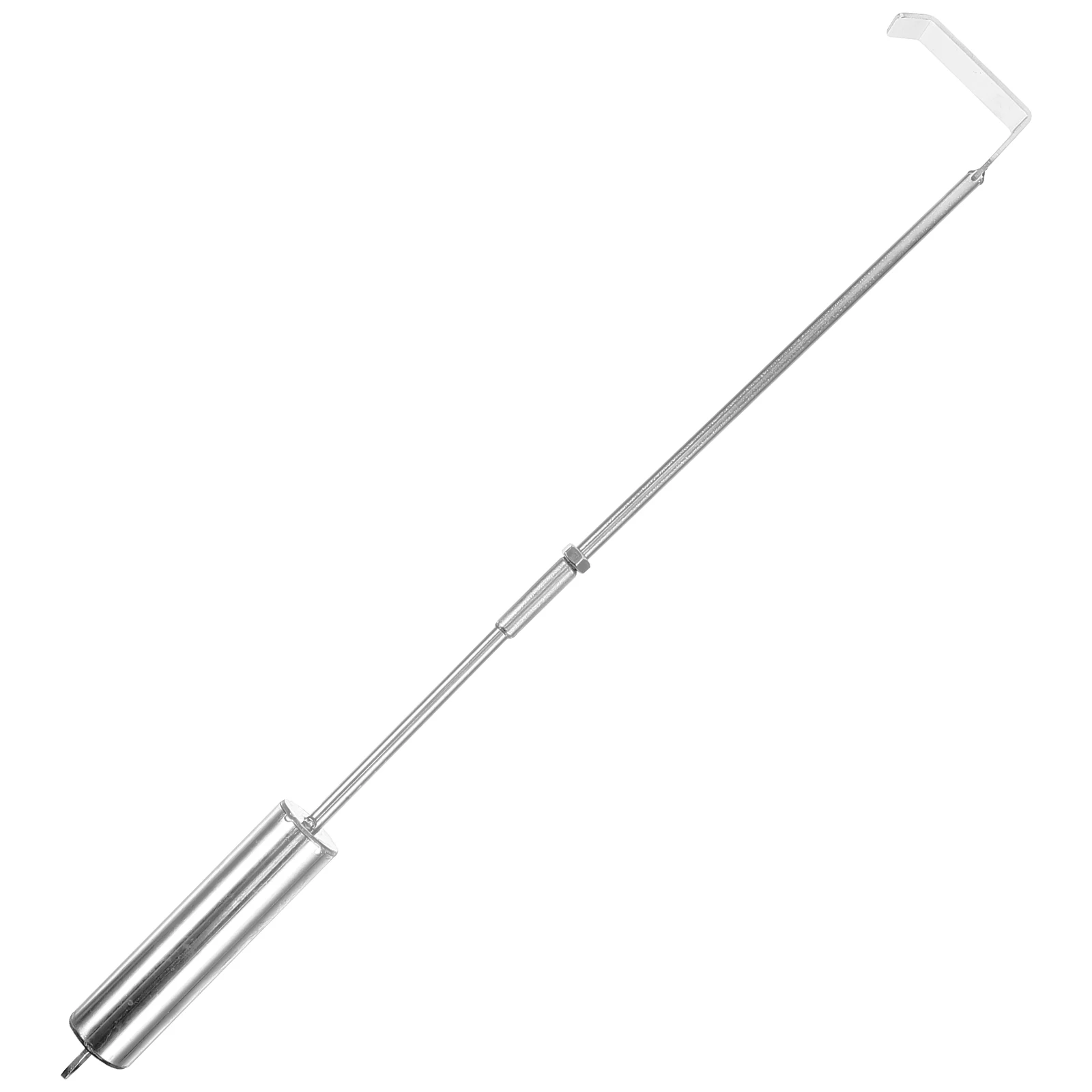 

Stainless Steel Grill Ash Rake Silver BBQ Oven Fireplace Cleaner Fireplace Scraper Cleaning Tool Durable Long Handle