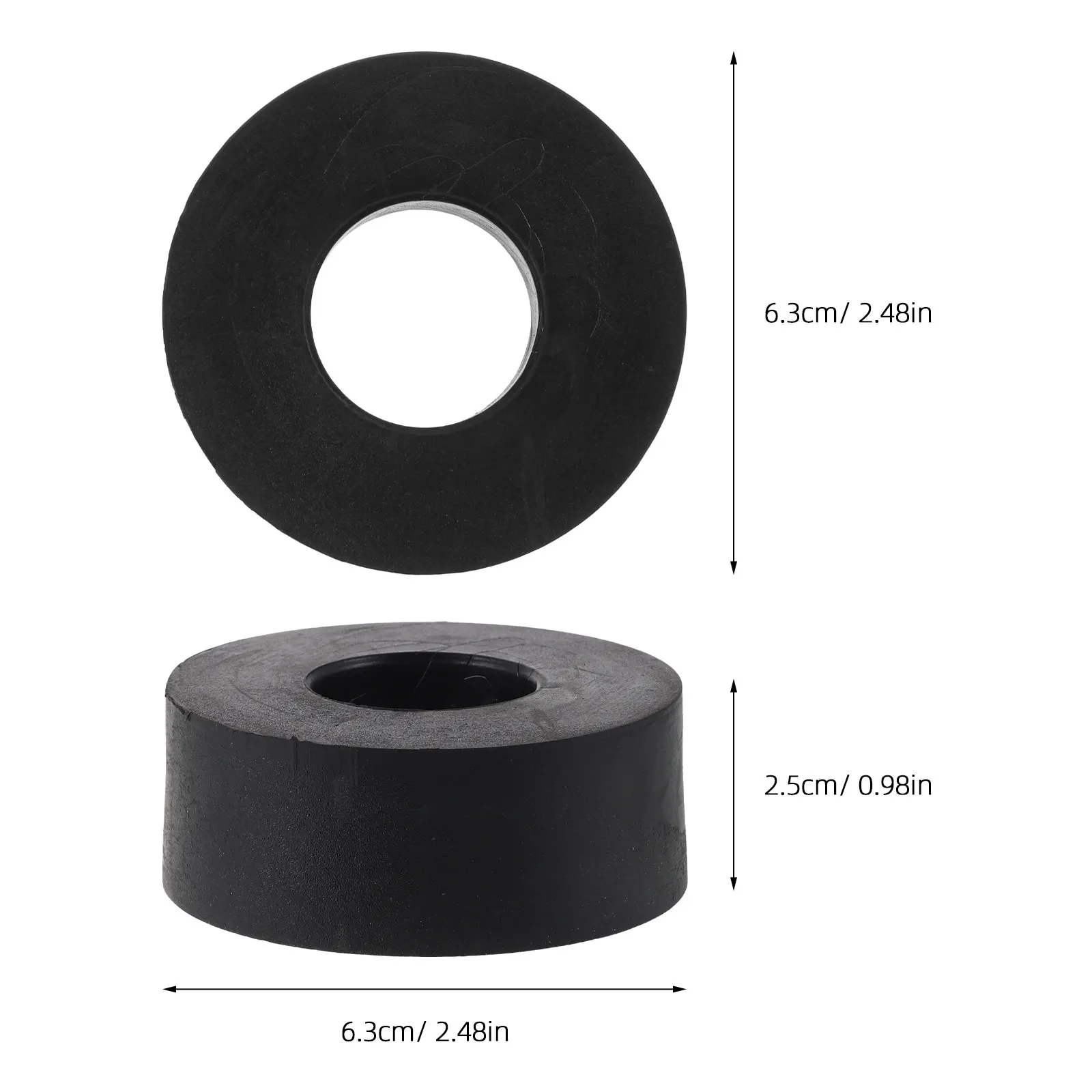 25Mm High Density Rubber Isolation Feet Pads for Gym Machines Shock Absorption Vibration Dampening Floor Protection Exercise