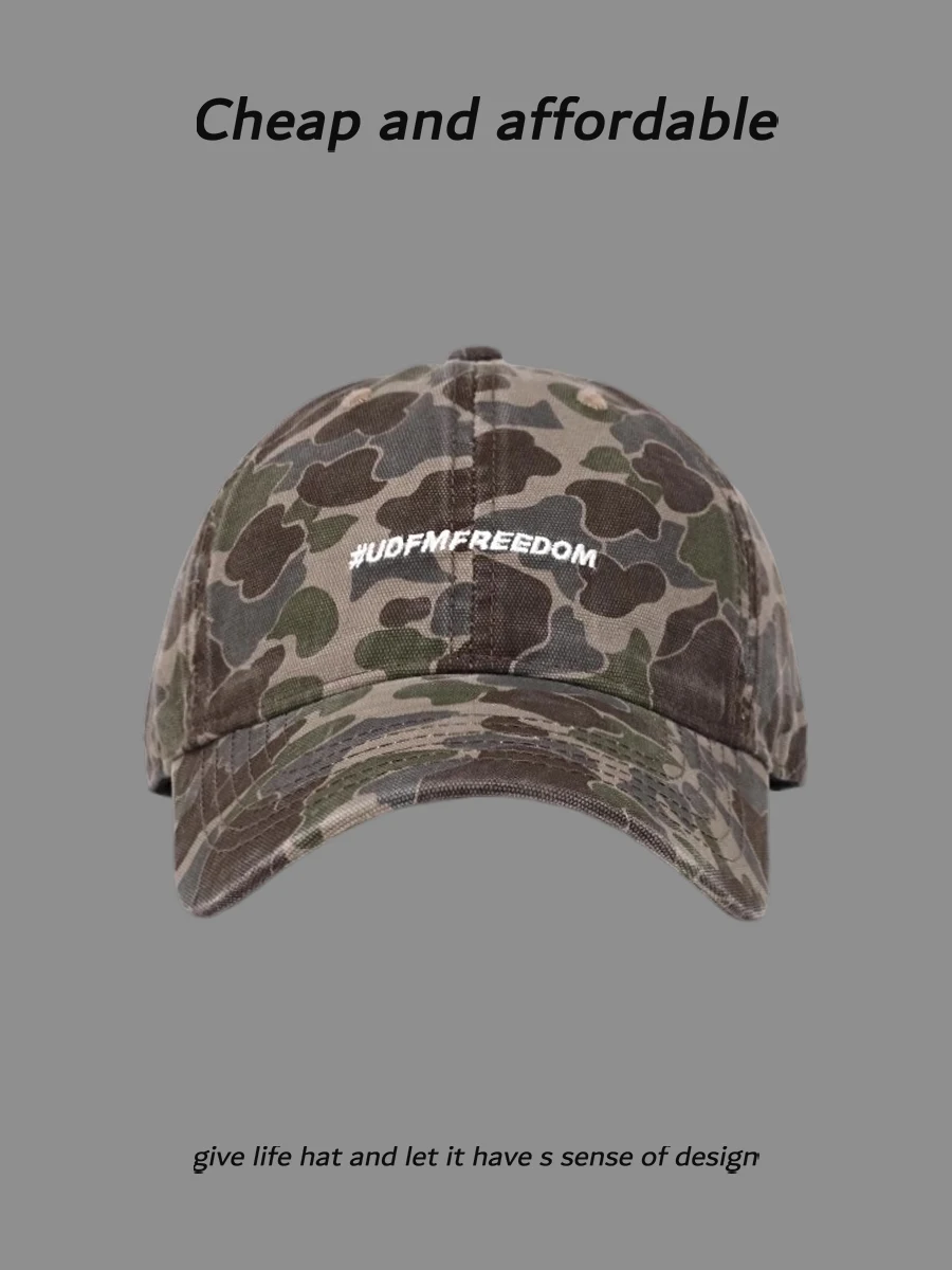 

Vintage Baseball Cap Street Personality Hip Hop Cap Outdoor Sports Visor Hat Men and Women