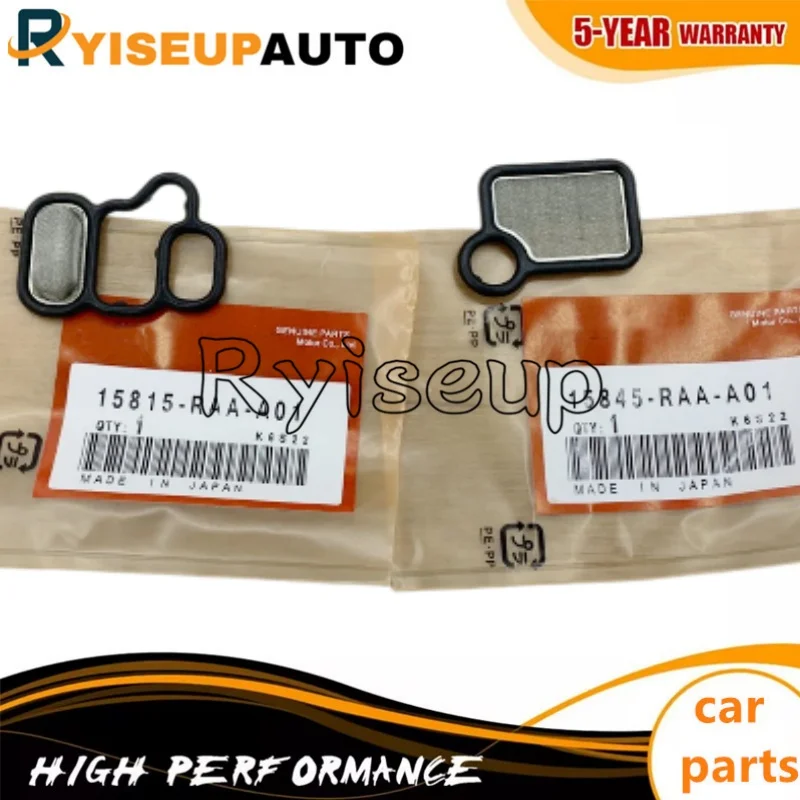 New 2 PCS VTEC Solenoid Gasket and VTC Filter 15815-RAA-A01 15845-RAA-001 for Honda for CR-V 2002 - 2009 for Acura RDX 2007-2012