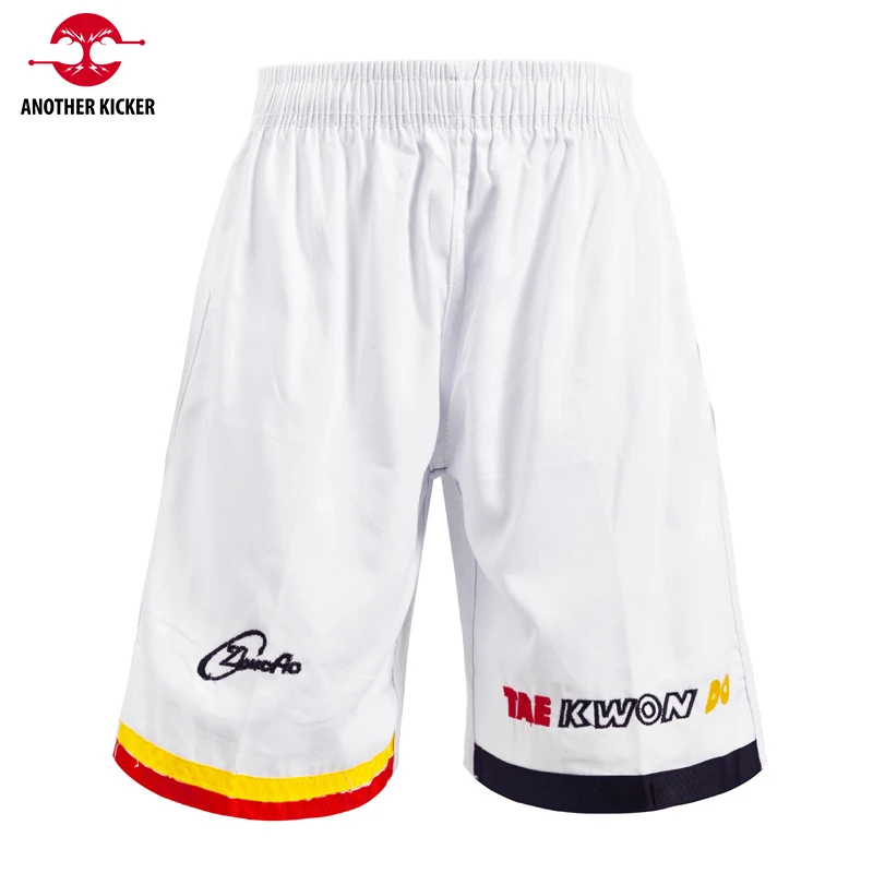 Taekwondo Uniforms WTF Karate Judo Dobok Clothes Children Adult Martial Arts Muay Thai Pants 2022 TKD Costumes Kickboxing Shorts