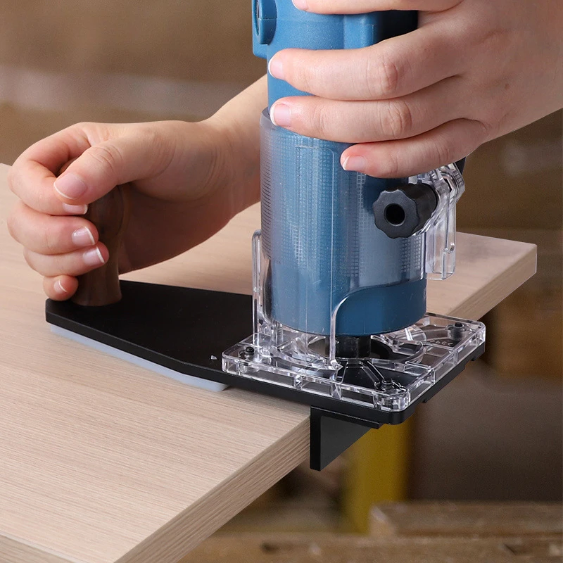 

Балансировочное основание триммера Основание фрезы по дереву с регулируемым ограждением, совместимое с фрезерным станком диаметром 65 мм для обрезки канавок