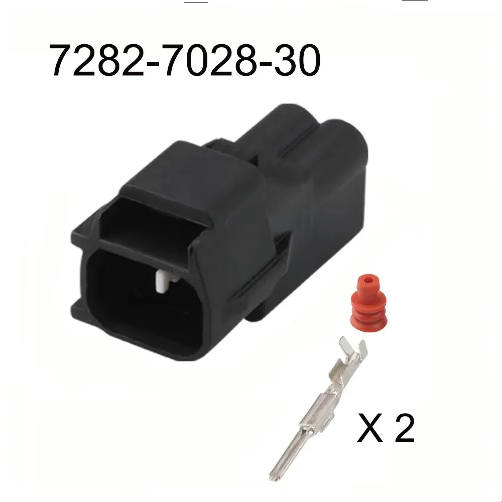 1SET 7282-7028-30 7283-7028-30 auto Waterproof cable connector 2 pin automotive Plug famale male socket Includes terminal seal