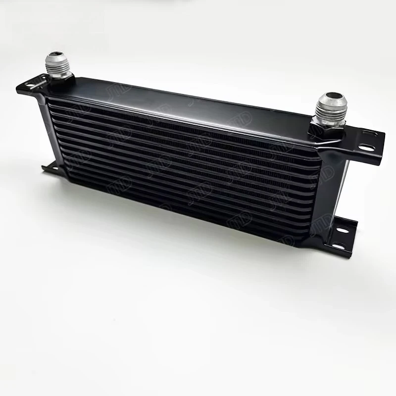 Universal 248MM Silver Aluminum 13 Row AN10 10-AN Engine Transmission Oil Cooler Modal Style OilCooler
