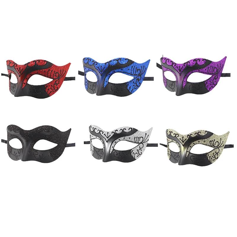 Retro Painted Half Face Masquerade Mask Venice Mask Halloween Costume Masquerade Carnival Party Party Props For Women Men