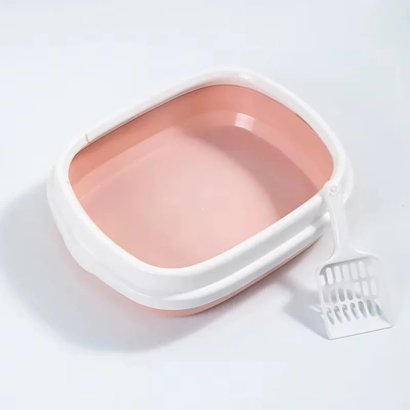 

Large Plastic Cat Litter Box XL Size and With High Sides Eco Friendly and High Capacity Design