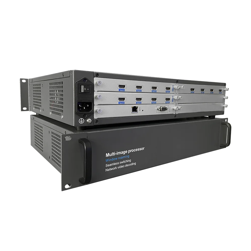 2K Hdm I إشارة إدخال LCD وحدة تحكم جدار الفيديو 2x2 معالج فيديو Led