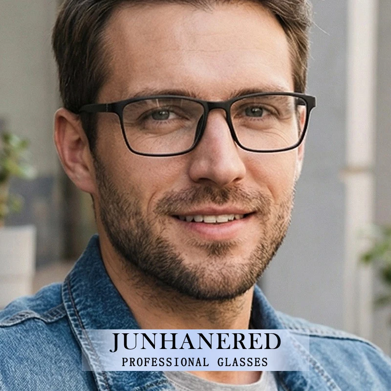 Brand Design Man Custom Optical Eyeglass Ultra-lightweight Square Various Sizes S M L Frame Prescription Anti Blue Light Glasses