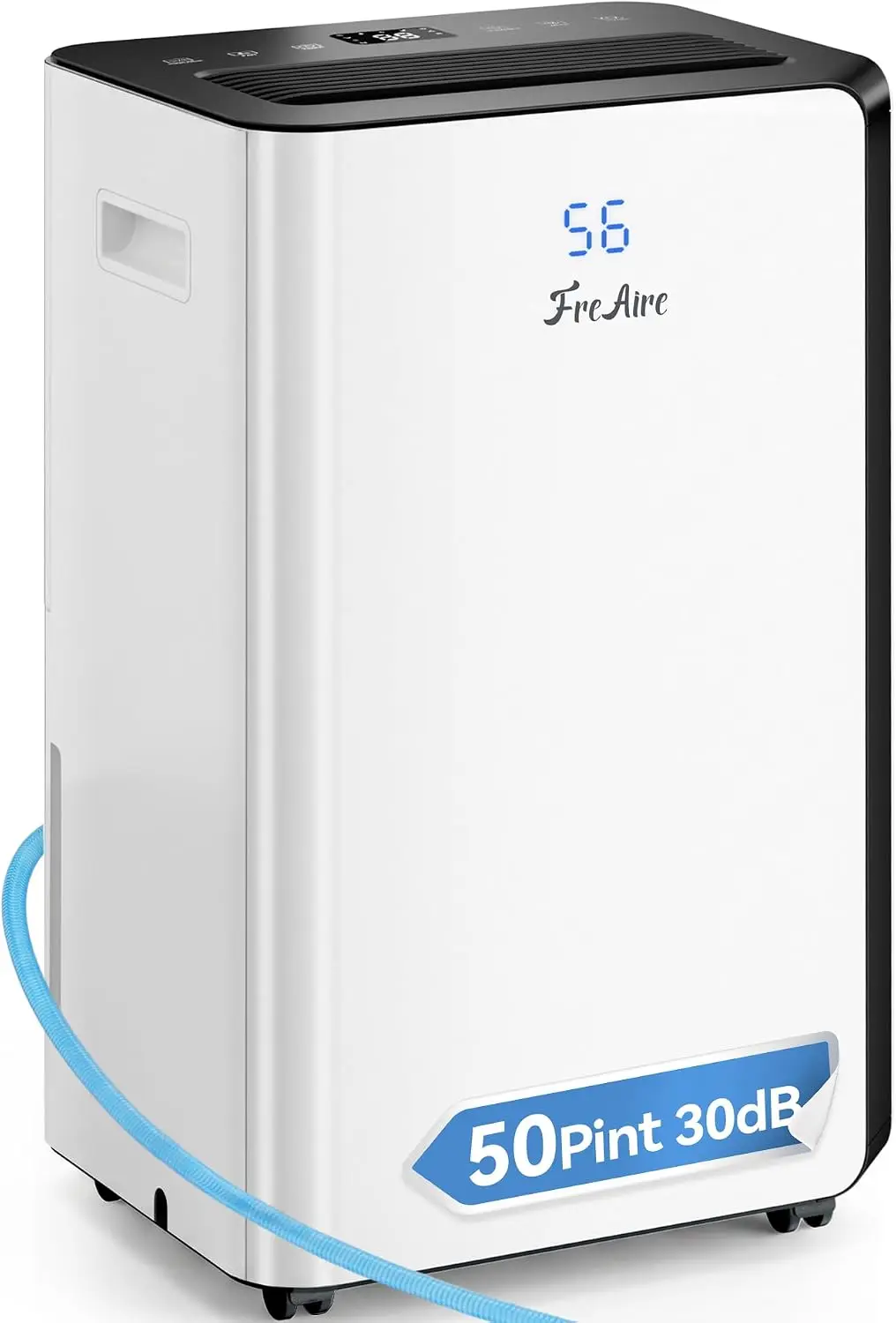 54Pint Dehumidifier for 4500Sq.Ft, Compressor Dehumidifiers for Home, Front Humidity Value Display&Quiet Dehumidifier