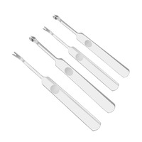 Leather Craft Tools Awl Trencher Edger DIY Stainless Steel Groover Leather Trencher U/V Edge Beveler Leathercraft Leather