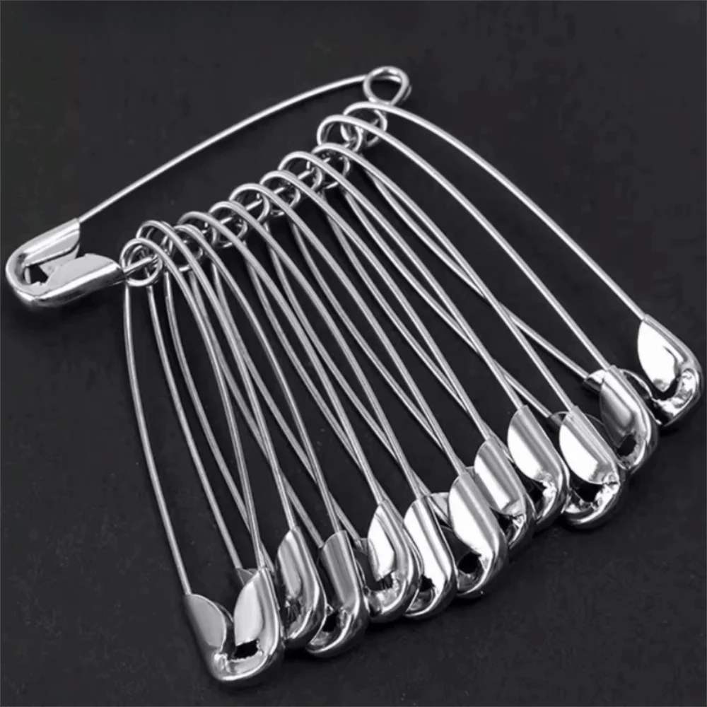Durable Multi-Size Safety Pins High Hardness Rust Proof Large Safety Pin Thickened Sewing Craft Safety Pin Clothes