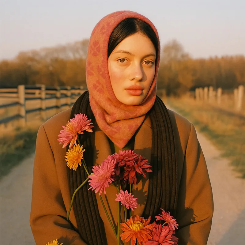 

Knitted Hooded Balaclava Cap For Women, Cute Winter Beanie With Neck Collar, Warm One-Piece Outdoor Hat For Cozy Cold Weather