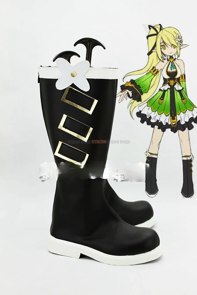 Elsword sapato de personagens de anime, sapato cosplay botas para festa