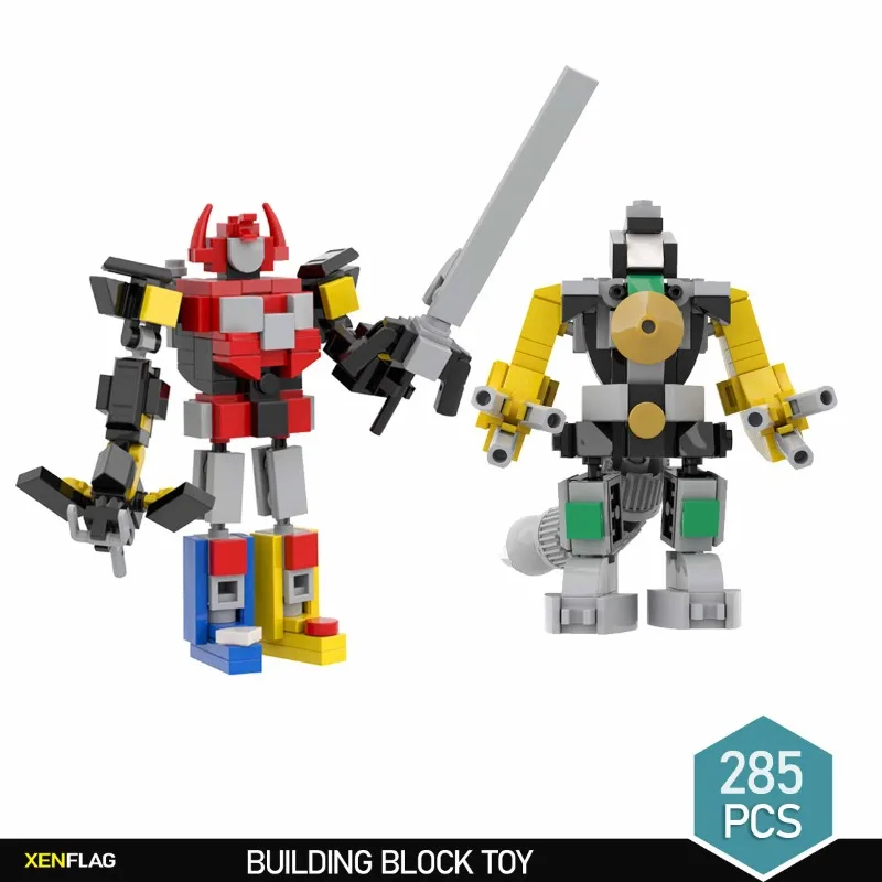 

Moc Voltroned Robot Anime Figure Building Block Children's DIY Puzzle Toy Decoration Model Gift