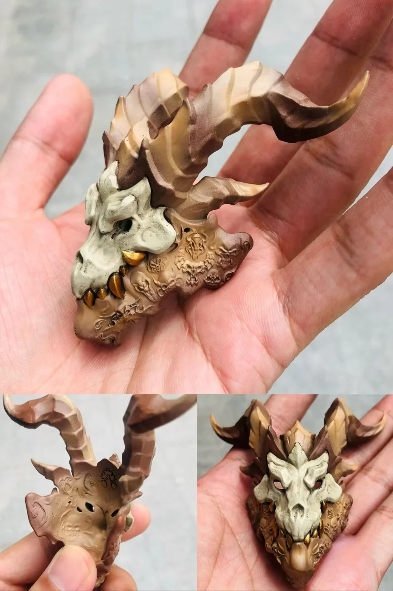 1/6 Scale Soldier Dragon Bone Mask Model for 12'' Male Figure