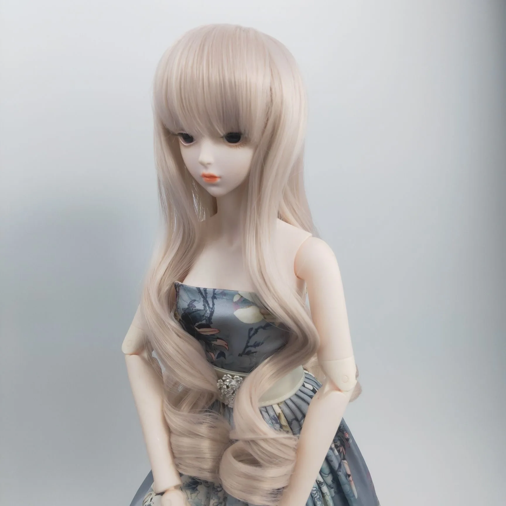 Bangs Wavy Colls Doll Hair，Nice 1/3 BJD Toy Wig, Fit Doll Head Circumference 22-24CM Free Shipping