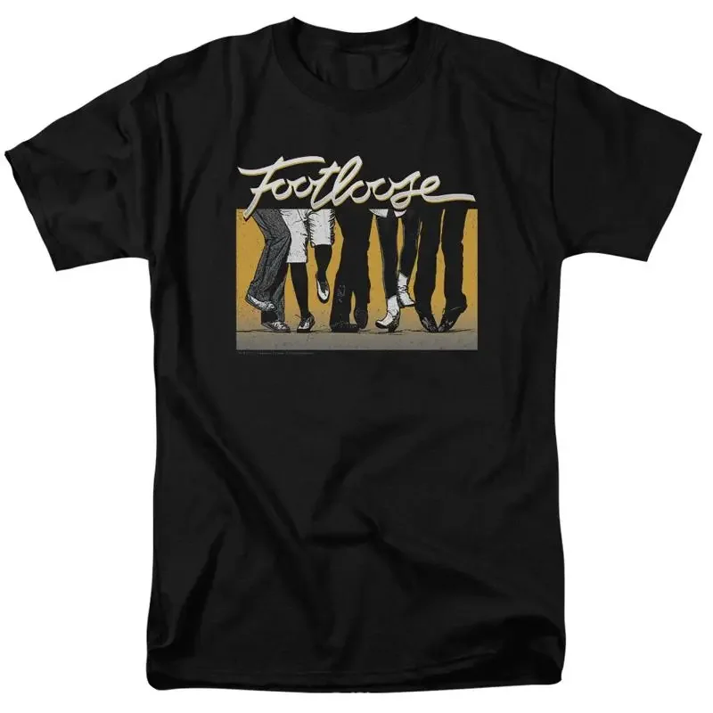 Footloose Lets Dance Party T Shirt Mens Licensed 80s Movie Black