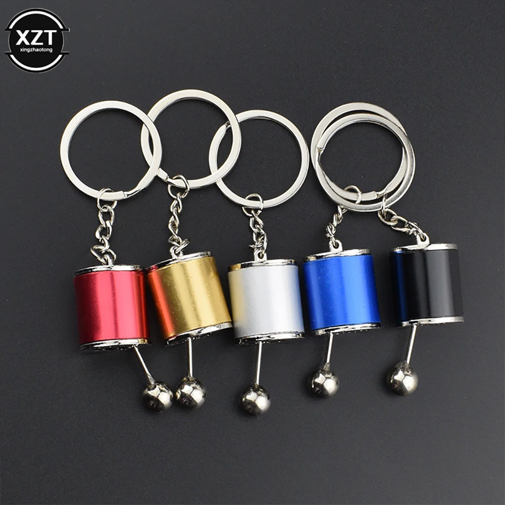 

1PCS Car Modification Pendant Six Gear Shift Keychain Car Pendant Shifter Metal Keychain Charms