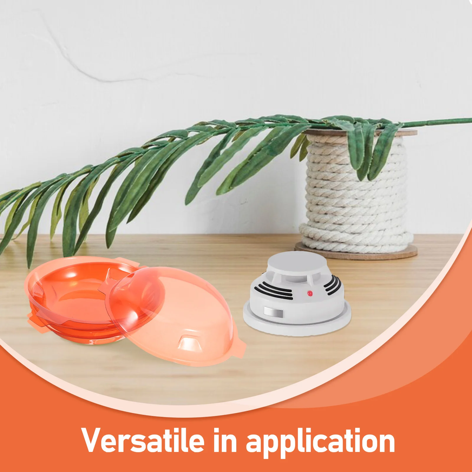 4Pcs Smoke Covers Protective Plastic Fire Alarm Dust Caps for Home Office Restaurant Baking Cooking Safety