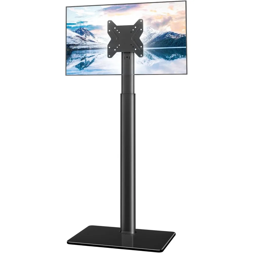 

Universal TV Stand Monitor with Mount 100 Degree Swivel Height Adjustable and Tilt Function for 19 to 43 inch LCD, LED OLED TVs