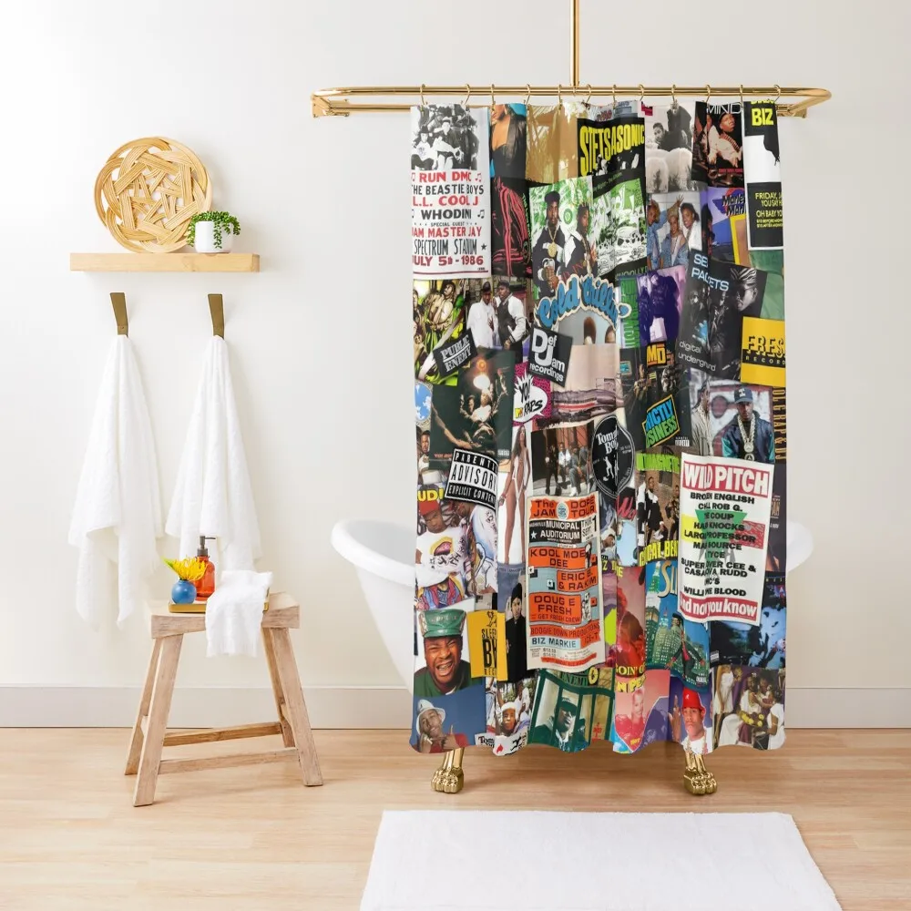 

Old School Hip Hop Shower Curtain For The Bathroom Shower Bath Curtain