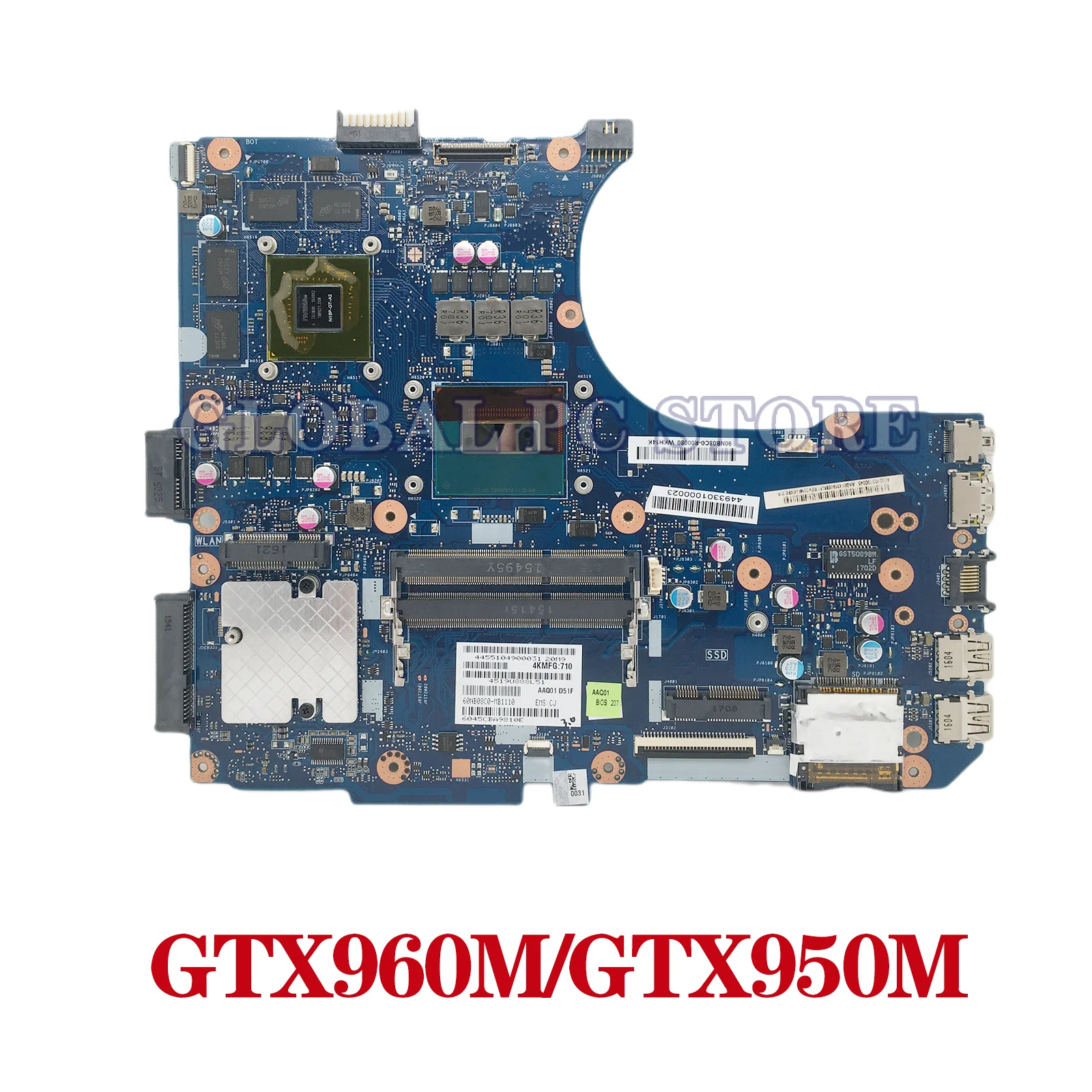 G58JW Mainboard For ASUS N551JM N551JB N551JQ GL551JK GL551JM GL551J G551JX G551JM N551JK N551JW G551JK Laptop Motherboard i5 i7