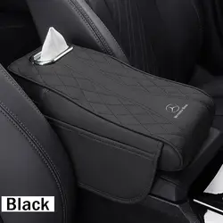 Automotive Interior Stickers Car Armrest Mat Arm Rest Protection Cushion Auto Armrests Storage Box Cover Pad For Mercedes Benz