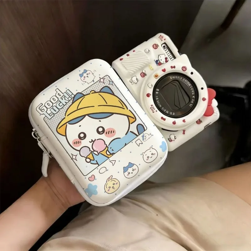 Chiikawa Cute CCD Camera Protective Case, Digital Camera Storage Bag for Canon & Sony, Shockproof Portable Camera Sleeve