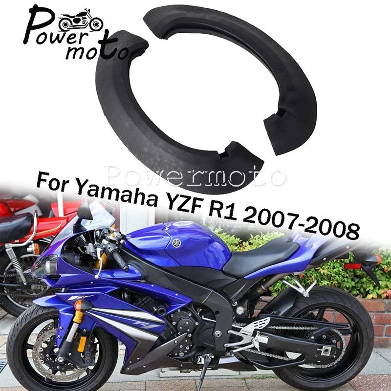 1 pasang Aksesori Strip karet tabung pemasukan udara Ram sepeda motor karet segel karet untuk Yamaha YZF R1 YZFR1 YZF-R1 2007-2008