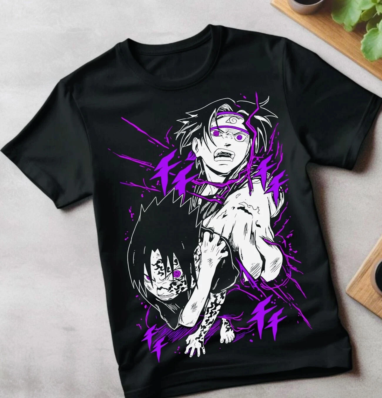 

Anime Naruto Uchiha Sasuke Men Women T-Shirt Summer Harajuku Vintage Short Sleeve Oversized Casual Fitness Comfortable Y2k Top