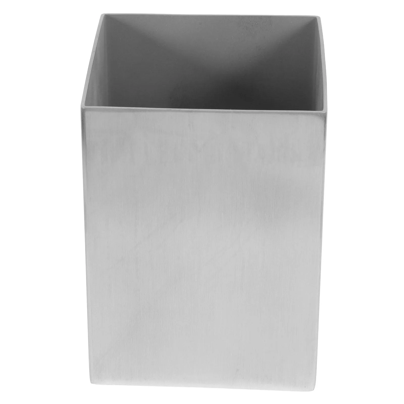 

Stainless Steel Pen Holder Desk Organizer Thickened Square Cup for Pencils Brushes Marker Storage Silver Color