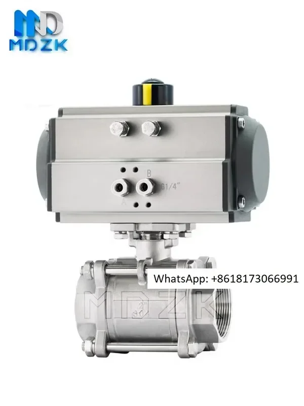 High platform threaded ball valve, stainless steel ball valve, pneumatic threaded ball valve Q11F-16P-64P