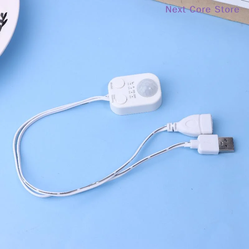 [NC]1/2Pcs DC 5V-24V USB PIR Human Motion Sensor Detector Switch Body Infrared Motion Sensor Timer For LED Light Strips[NC]