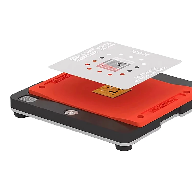 ●PD-C Planting Tin Pad Reballing Platform Non-Slip Heat Resistance Magnetic Silicon Mat CPU IC BGA Stencils Rework Tools