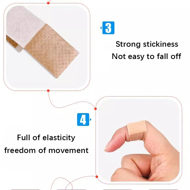 100Piece】band-aid, hemostatic band-aid, waterproof and breathable children\'s bathing wound healing patch, anti-wear patch dre