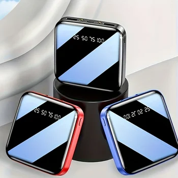 30000mAh Mini Power Bank Fast Charging Large Capacity Portable Power Bank 4 in 1 Cable for