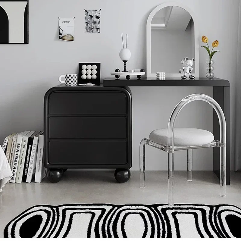 Tocadores modernos con espejo, mueble minimalista nórdico, tocadores de almacenamiento, mesas de tocador, muebles para el hogar de estilo crema, Tocadores LLDT