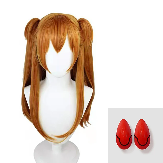 Anime Asuka Langley Soryu Costume Cosplay Parrucca Fermagli per capelli Rei Ayanami Cosplay Ragazza Donna Halloween Loli Accessorio di abbigliamento