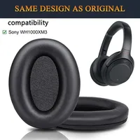 Almohadillas de repuesto para auriculares profesionales WH1000XM3, almohadillas compatibles con auriculares supraaurales Sony WH-1000XM3 con Soft Pro