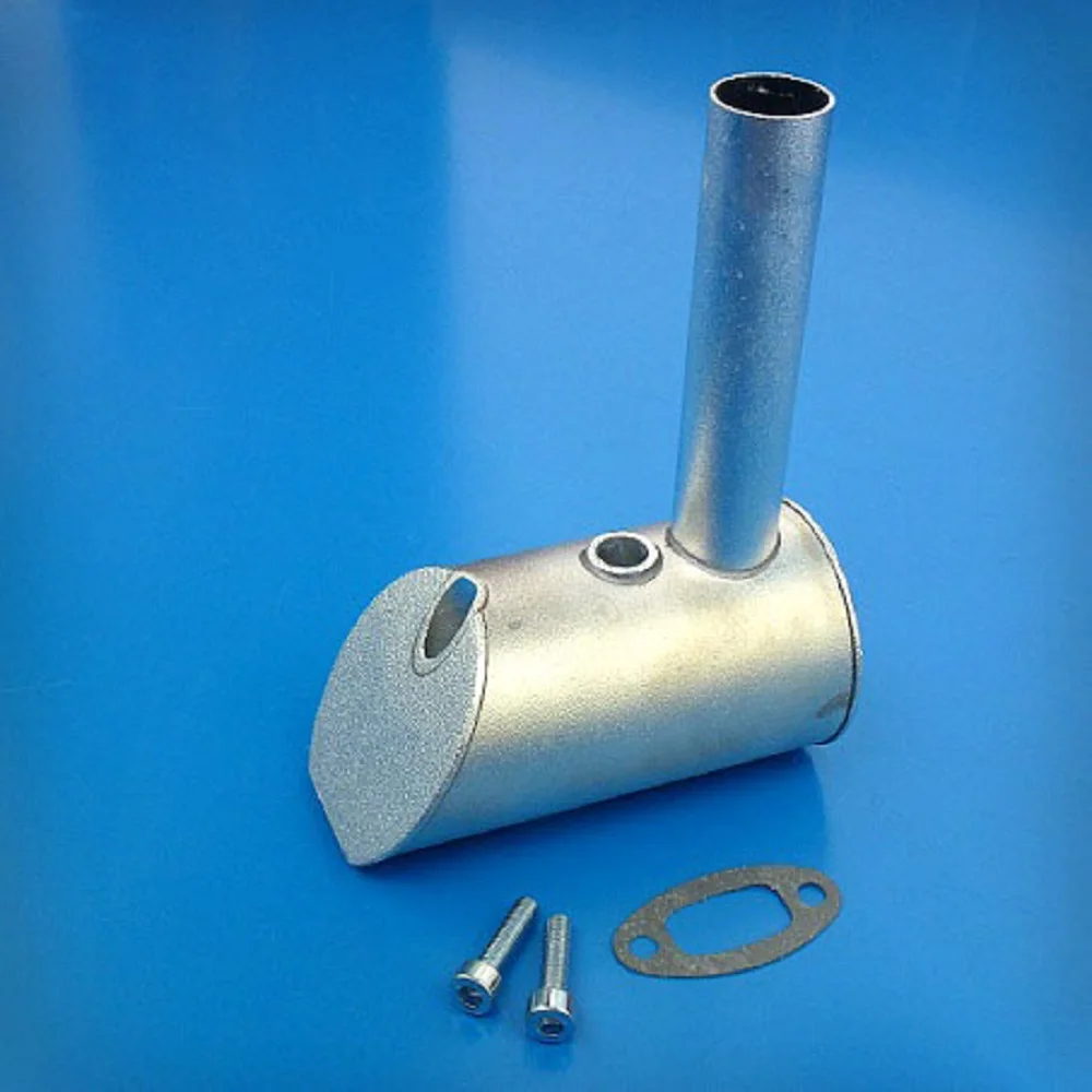 DLE60 Exhaust Pipe Double Single Hole For DLE 60CC Gas Engine Original Parts Muffler