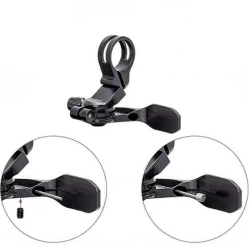 Imagen 2 del producto Tija de sillín de montaña con cuentagotas para bicicleta, Kit de palanca remota CNC de 4 vías para goteros de enrutamiento interno externo