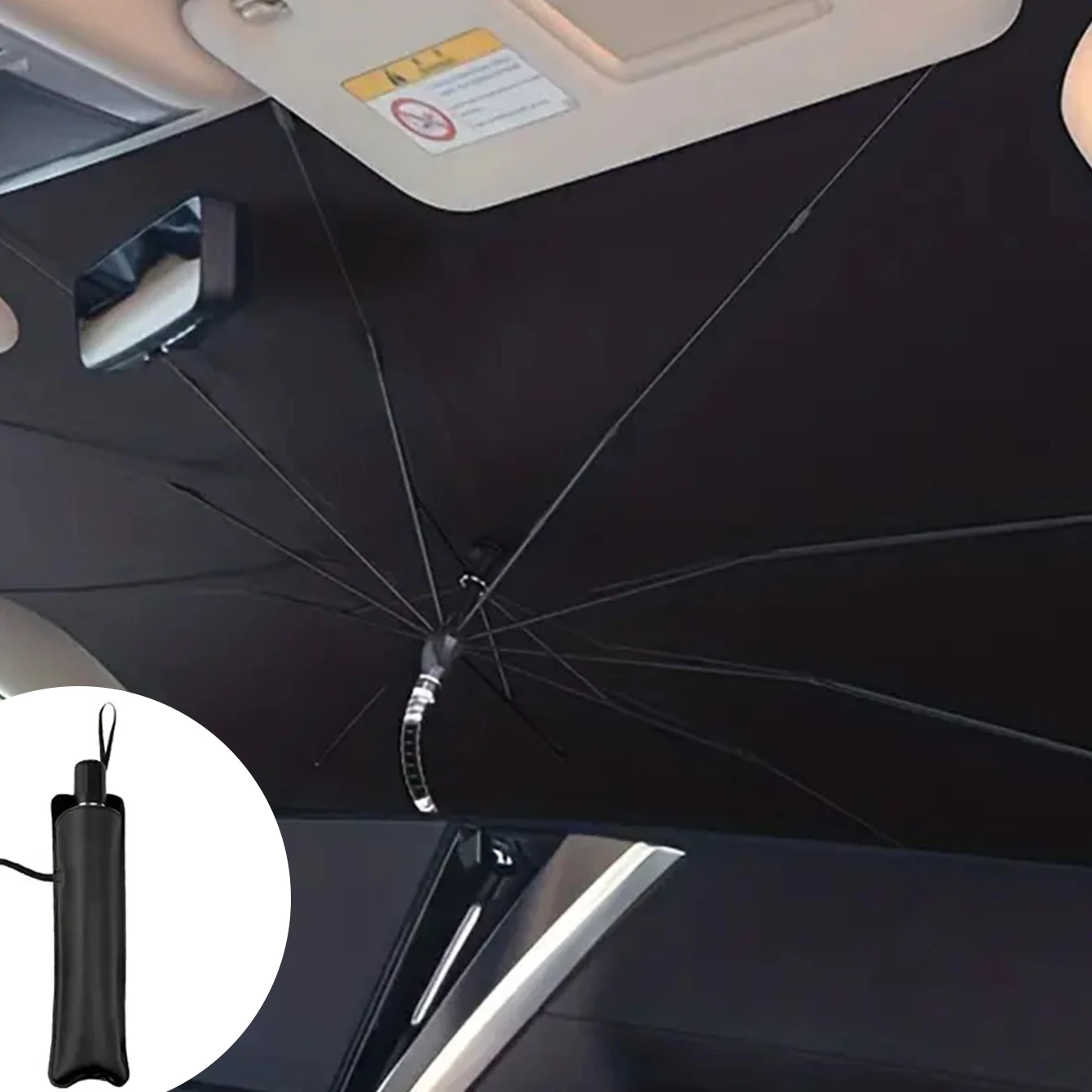 1Pcs For Tesla Model 3 Model Y Car Windshled Front Sunshades 360℃ Rotate Car UV Cover Sunshade Car Accessories Sun Visor